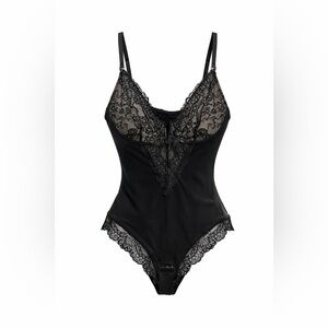 New Chic Black Nude Lace Chemise